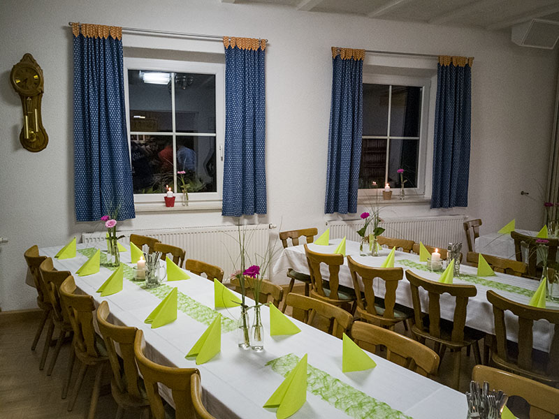 Gastraum Musikerheim Dinkelscherben