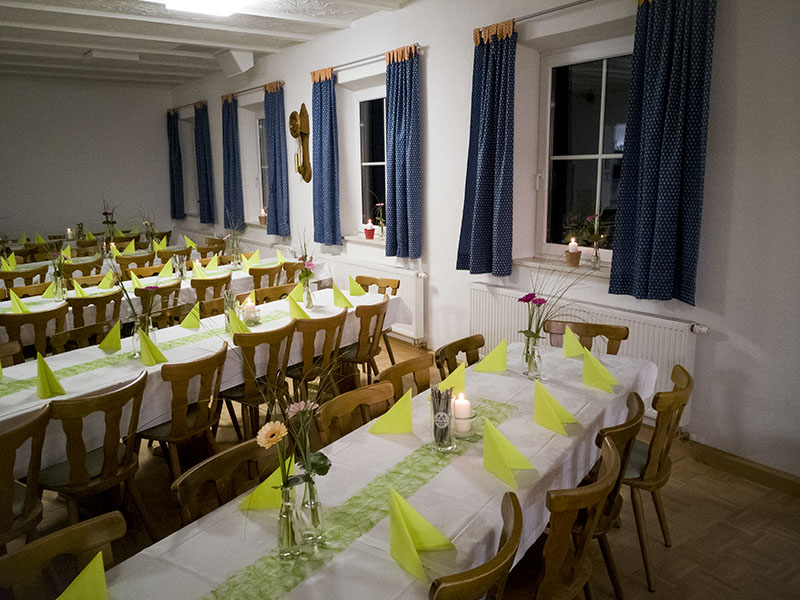 Gastraum Musikerheim Dinkelscherben